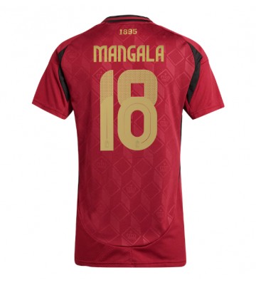 Belgien Orel Mangala #18 Replika Hjemmebanetrøje Dame EM 2024 Kortærmet